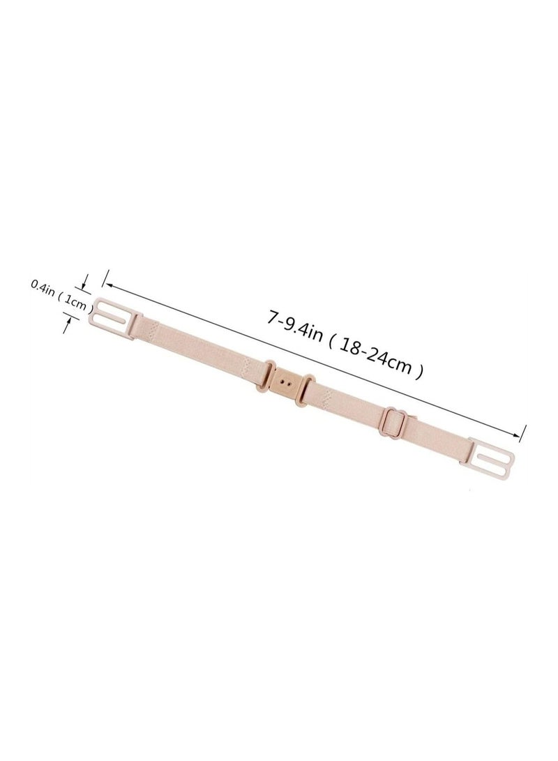 KASTWAVE 12 Pcs Bra Strap Clips Conceal Bra Straps Bra Cross Back Clips Elastic Adjustable Non-Slip Strap Holder for Ladies Women Girls  - Image 3