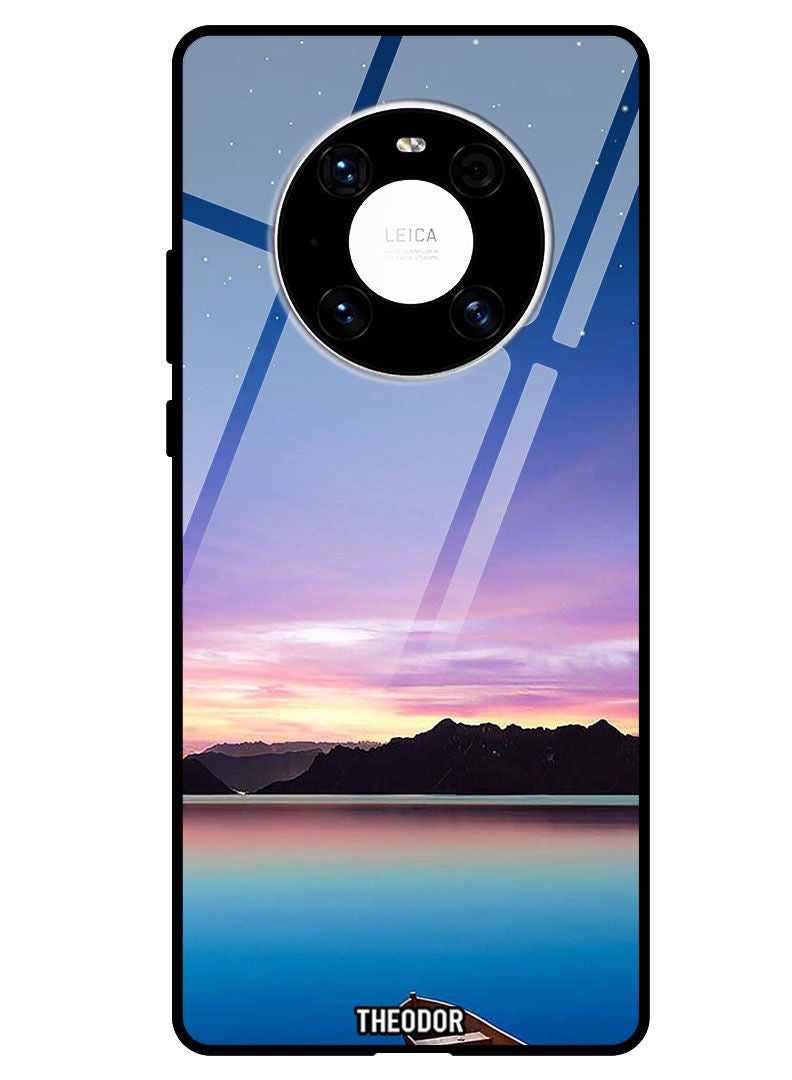 Theodor Protective Tempered Glass Case Cover HUAWEI MATE 40 PRO 5G  Minimal Landscape - Image 1