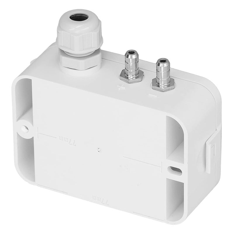 مرسل الضغط التفاضلي LFM108، حساس HVAC حساس ومستقر، جهاز التحكم في تدفق الهواء في المباني، مادة ABS بيضاء، يحول الضغط التفاضلي إلى إشارة كهربائية - Image 2