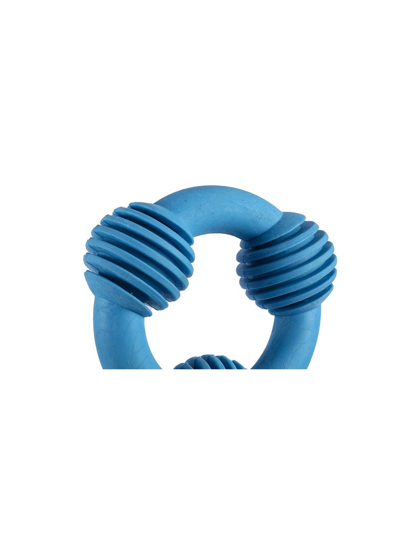 الحيوانات الأليفة لعبة لدغة طحن الأسنان الملونة المضادة للعض ثلاث حلقات الكرة رمي الكرة لعبة - Image 2