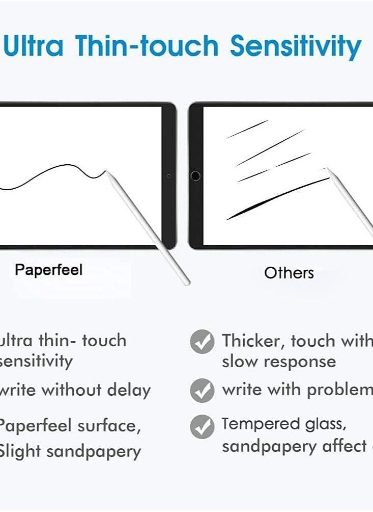 Generic - Paperfeel Screen Protector for iPad Air3 2019/iPad Pro 10.5 inch 2017, Screen Protector Draw and Sketch Like on Paper Anti Glare Less Reflection for iPad Air 3/iPad Pro10.5'' - Image 1