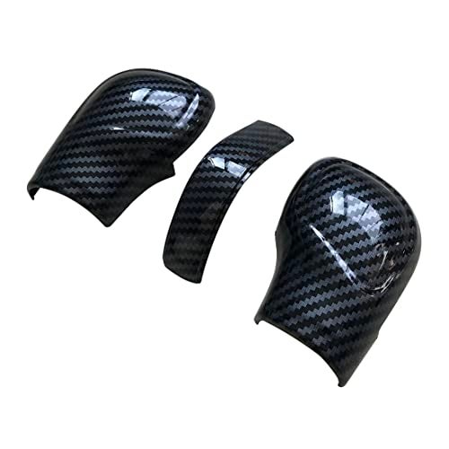 ruihe 3pc Carbon Fiber Color Gear Shift Knob Cover Trim Fit for VW Golf Jetta Passat Tiguan Atlas Beetle GLI Eos CC TDI E-Golf Sportwagen R - Image 3