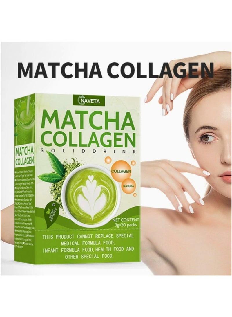 شاي الجمال 60 غرام – مشروب الشاي الأخضر بنكهة الماتشا | مع الجلوتاثيون، الكولاجين والمضادات الأكسدة | لتبييض البشرة، والشعر القوي والأظافر الصحية - Image 3