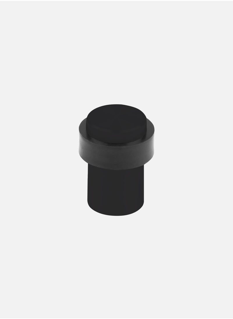 CINCINNO Cylinder Shaped Door Stopper with Rubber – 45mm, Premium Stainless Steel, Coated, Heavy Duty, Anti-Corrosion, Wall Protector, 5-Year Warranty – (Matt Black) 