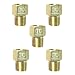 TL TOOLEGIN StoreBrass Inverted Flare Fitting Brake Line Adapter Male Connector 316 Tube OD x 18 NPT Male 5pcs - Image 2