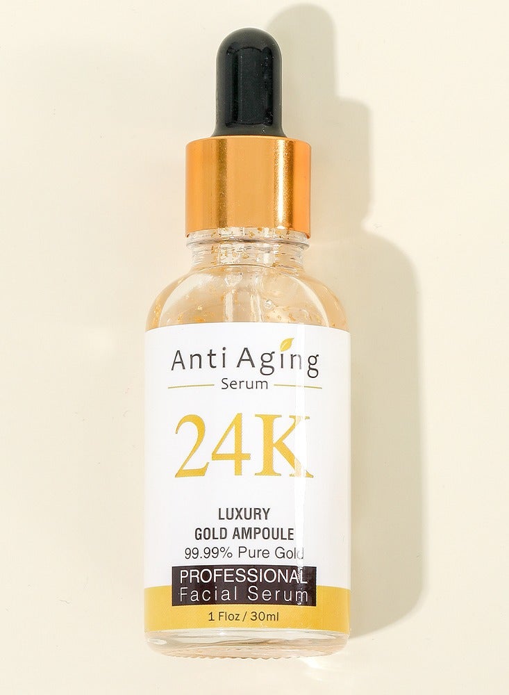 موويام سيروم مضاد للشيخوخة 24K 30 مل فاخر أمبولة ذهبية سيروم وجه احترافي - Image 4