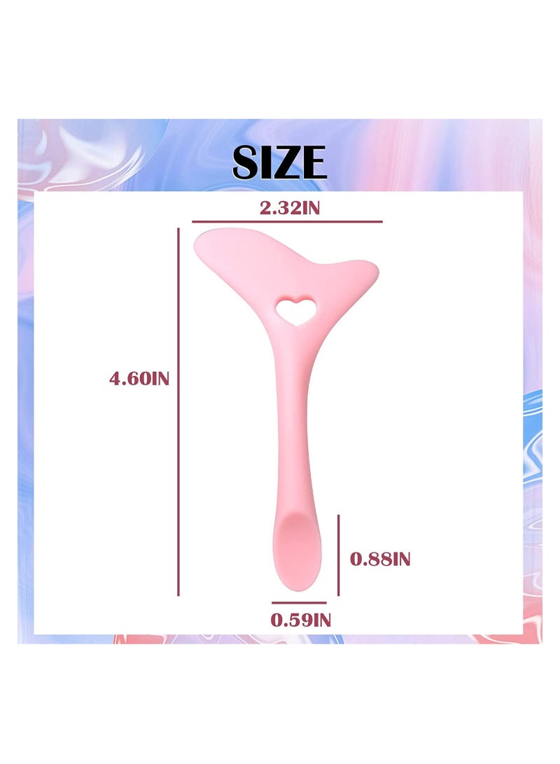 Pack Of 2 Reusable Silicone Eyeliner Eyebrow Makeup Stencils - Image 2