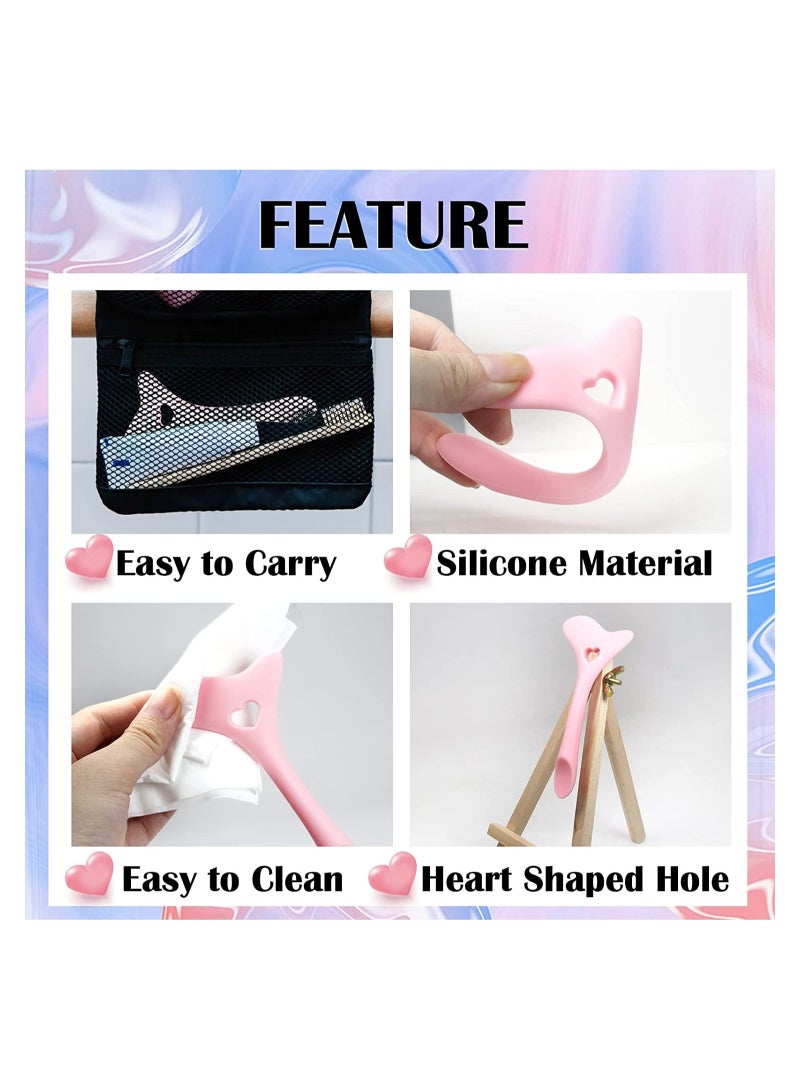 Pack Of 2 Reusable Silicone Eyeliner Eyebrow Makeup Stencils - Image 4