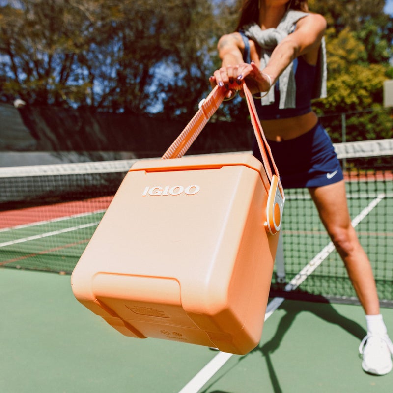 Igloo Apricot 11 Qt Tag-Along Too Strapped Picnic Style Cooler - Image 4