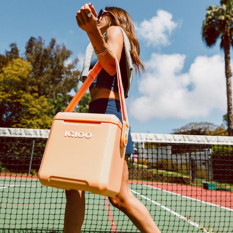 Igloo Apricot 11 Qt Tag-Along Too Strapped Picnic Style Cooler - Image 5