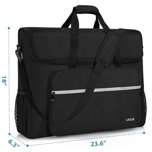 LASUK LCD Screens/TVs(up to 2) Transport Tote Bag for 19" - 24" Displays Padded Monitor Carrying Case (NOT FOR IMAC) Travel Bag With Shoulder Strap,Large Accessories Pocket - Image 2