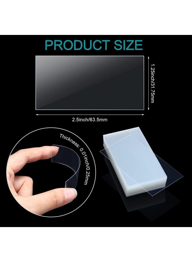 Leinuosen 2000 Pcs Clear Plastic Tags Shelf Label Holders Price Tag Paper Label Holders For Storage Bins And Shelves, Transparent Basket Bin Labels Display Label Holder For Classroom Office Shop - Image 3