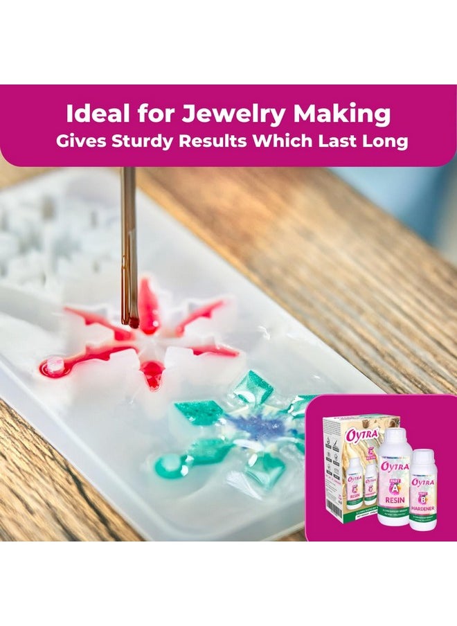 Oytra Oytra Resin Art Kit Hardener 1500 Grams Liquid for Craft Beginners Materials Ultra Crystal Clear Transparent Coat Epoxy 2 1 Ratio Bubble Release Artists Jewellery Set Casting Tabletop DIY Projects  - Image 5