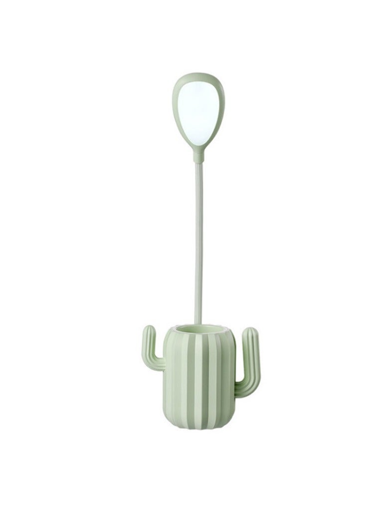 KUYING Cactus Table Lamp Creative Home Novelty Product Pen Holder Storage Table Lamp Student Eye Protection Lamp LED Rechargeable Table Lamp  - Image 1