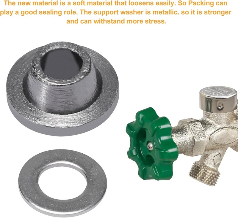 GEAIN C-134KT-803 Stem Packing Kit Replace for Prier C-134/135/144/154, Fits for wall hydrant and Fits for Prier model C108 hot and cold-2 set - Image 3