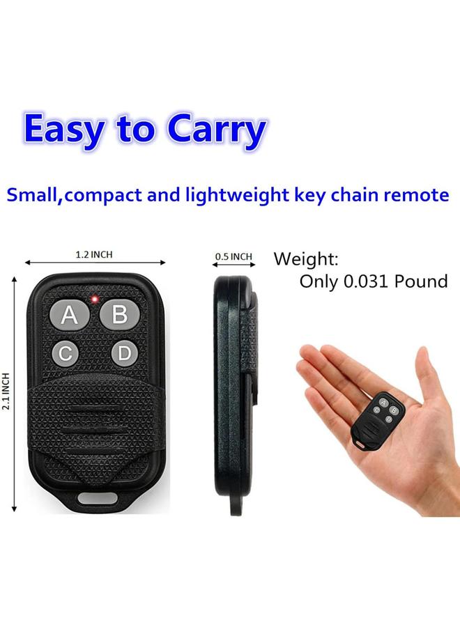 Bluejw Garage Door Opener 390mhz Remote Keychain,Replacement for Genie Intellicode & Overhead Door GIT-1/ACSCTG Type 1,4-Button - Image 3