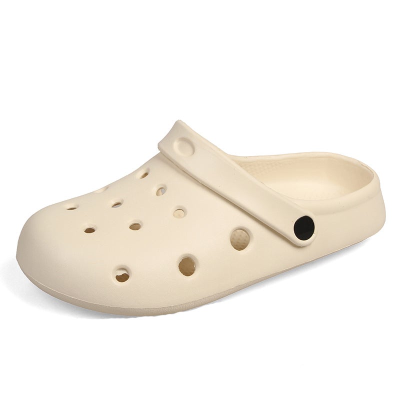 Croc Shoes Women'S Summer Outdoor Wear Soft-Soled Beach Baotou Sandals And Half Slippers Women'S Popular Trbottomy - Image 1
