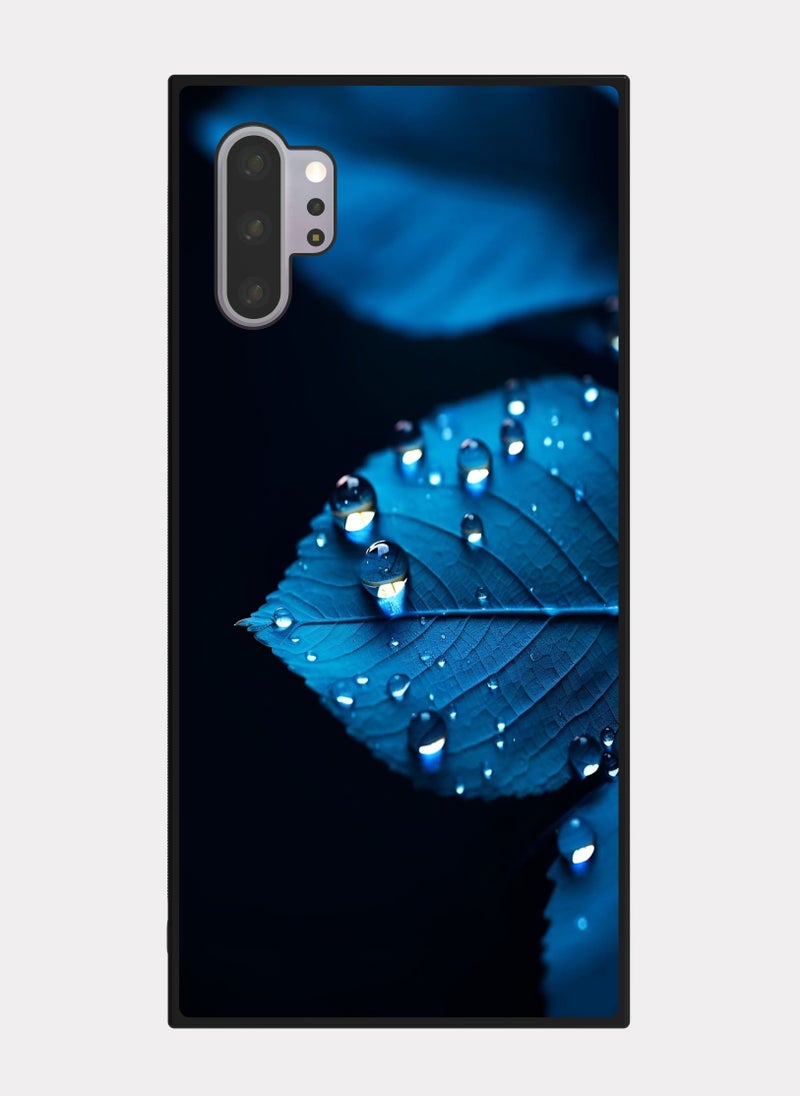 بكسلات كفر سامسونج جالكسي نوت 10 بلس ورقه زرقاء ازرق - Image 1