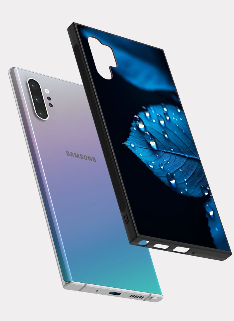 بكسلات كفر سامسونج جالكسي نوت 10 بلس ورقه زرقاء ازرق - Image 2