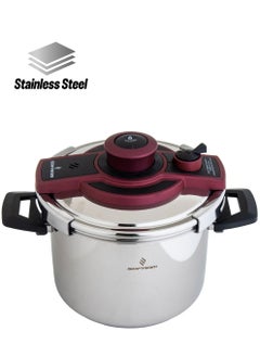 High-quality stainless steel pressure cooker made in Turkey from Sofram, silver