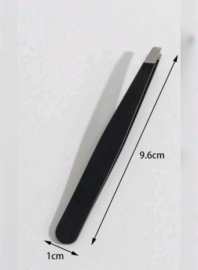 ملقط شعر الوجه ومبرد الأظافر 2 في 1 من الفولاذ المقاوم للصدأ، ملقط ناعم لإزالة الرؤوس السوداء ووضع الرموش وإزالة شعر الوجه، يستخدم من قبل الرجال والنساء - Image 1