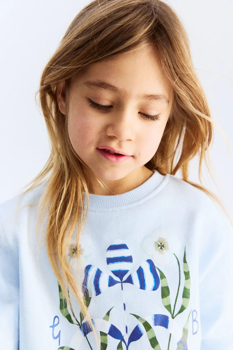 H&M Printed cotton sweatshirt