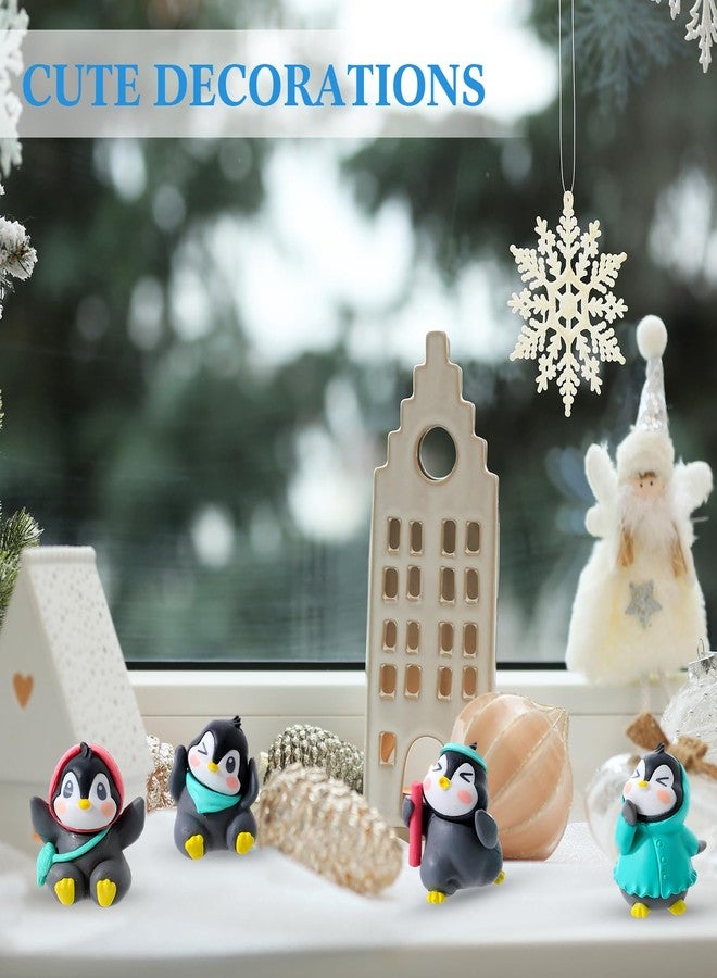 Arrowbash 48 Pcs Mini Penguin Figurines Bulk Cute Miniature Penguin Figurines Collection Play Sets Winter Cake Toppers Decoration for Birthday Gifts Home Landscape Party Supplies - Image 5