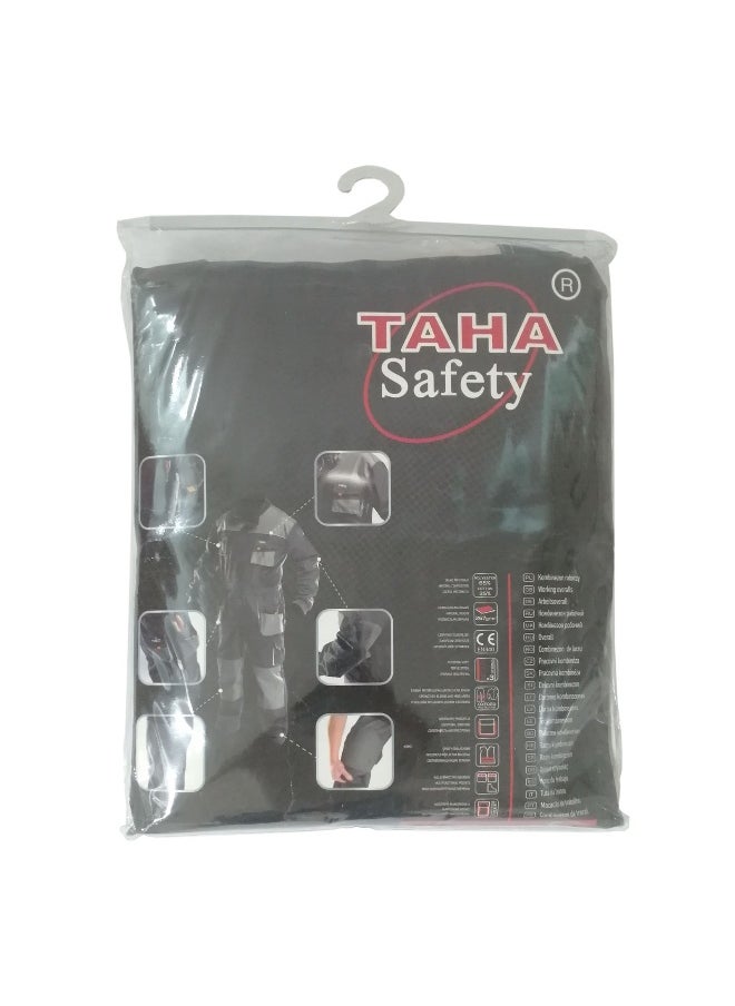 TAHA SAFETY - TAHA Safety Neo Grey Coverall – Protective Workwear for industrial and Hazardous Environment | Size-XL - Image 1