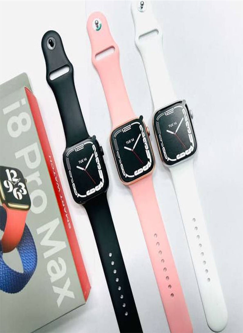 AROAQ - White Smart Watch i8 Pro Max Sport Fitness - Image 1