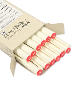Artline Artline 12 Pieces EK-243N/AB Arabic Caligraphy Pen Acid Free, Line 3.0mm, Colour:Red - ARFPAR243RE  - Image 4