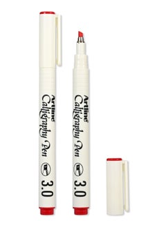 Artline Artline 12 Pieces EK-243N/AB Arabic Caligraphy Pen Acid Free, Line 3.0mm, Colour:Red - ARFPAR243RE  - Image 3