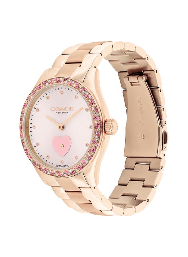 COACH WATCHES ROUND ANALOG WOMEN'S LIGHT PINK CASE WATCH - 14504523 - Image 3