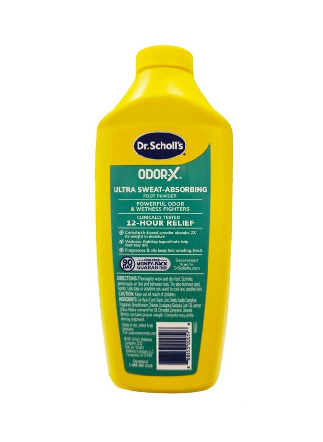 Dr. Scholl's - Odor-X Ultra Sweat-Absorbing Foot Powder - 7 OZ (198 g) - Image 1