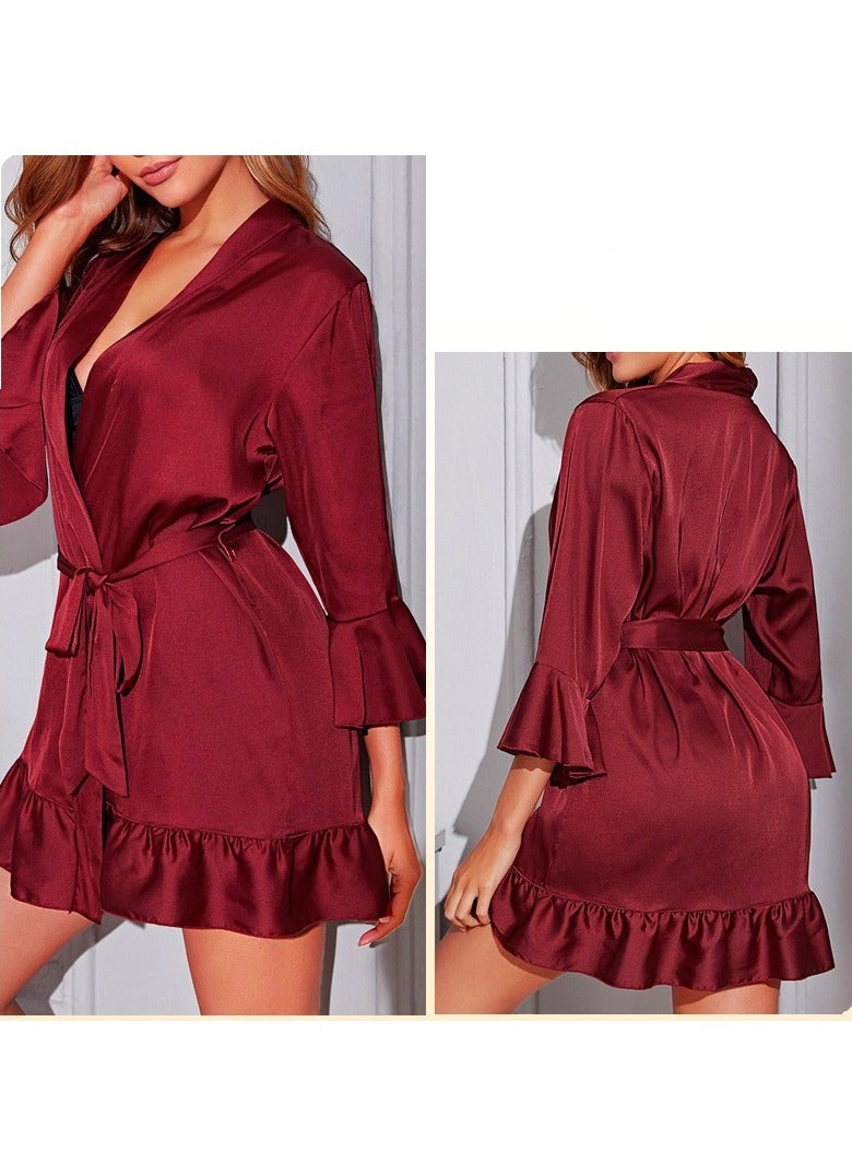 Women Cardigan Bathrobe