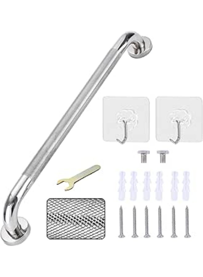 Stainless Steel Anti-Slip Bathroom Grab Bar 50 cm Wall Mounted Safety Support Handle for Shower, Bathtub, Toilet & Mobility Assistance - Image 1