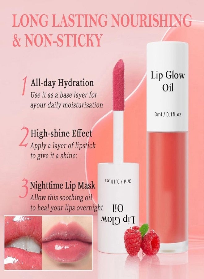 Aaiffey 2Pcs Hydrating Lip Glow Oil,Plumping Lip Gloss,Moisturizing Transparent and Nourishing Non-stick Cup Fruit Flavored Lip Oil for Reducing Lip Lines and Lip Care(04#+07#) - Image 3
