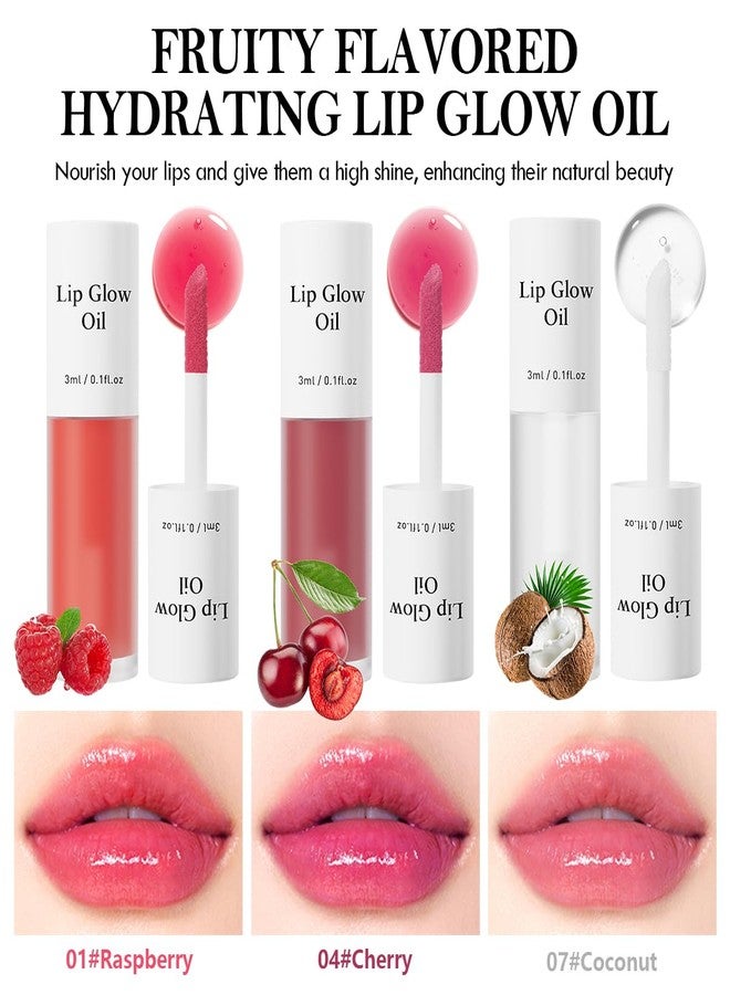 Aaiffey 2Pcs Hydrating Lip Glow Oil,Plumping Lip Gloss,Moisturizing Transparent and Nourishing Non-stick Cup Fruit Flavored Lip Oil for Reducing Lip Lines and Lip Care(04#+07#) - Image 2