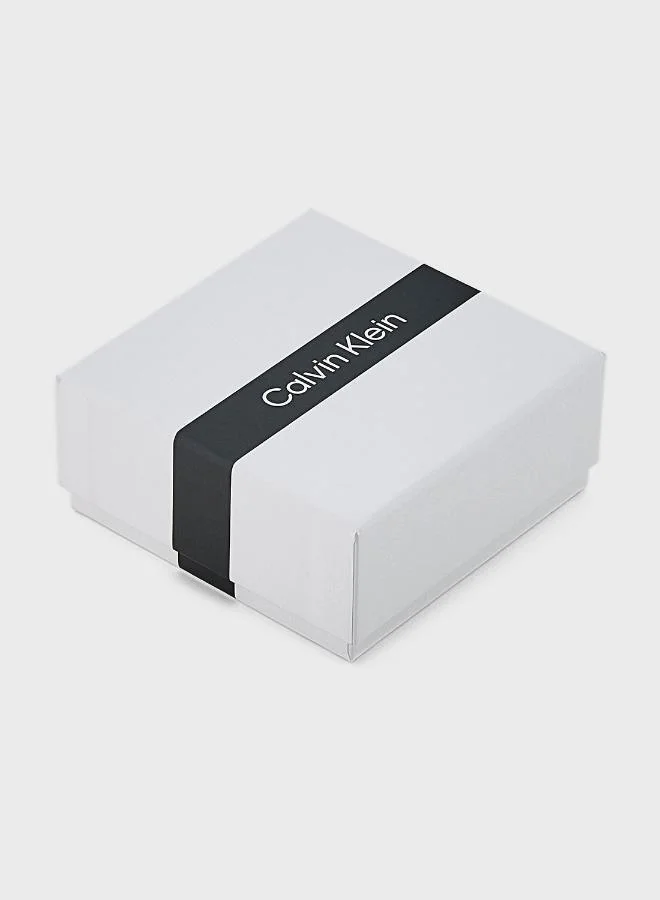 CALVIN KLEIN  CK Trio Collection Set Of 3 Rings For Women In Stainless Steel Embellished With Crystals - 35000794C for Women | Best Price UAE