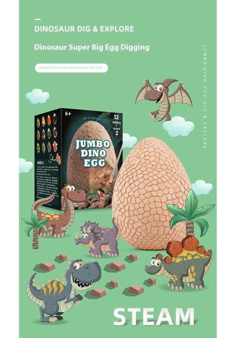 Y&D Giant Dinosaur Egg Dig Archaeological Toy - Image 2