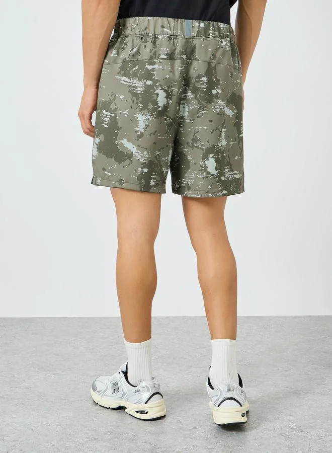 Styli  Men Regular Camo Running Shorts for Men | Best Price UAE