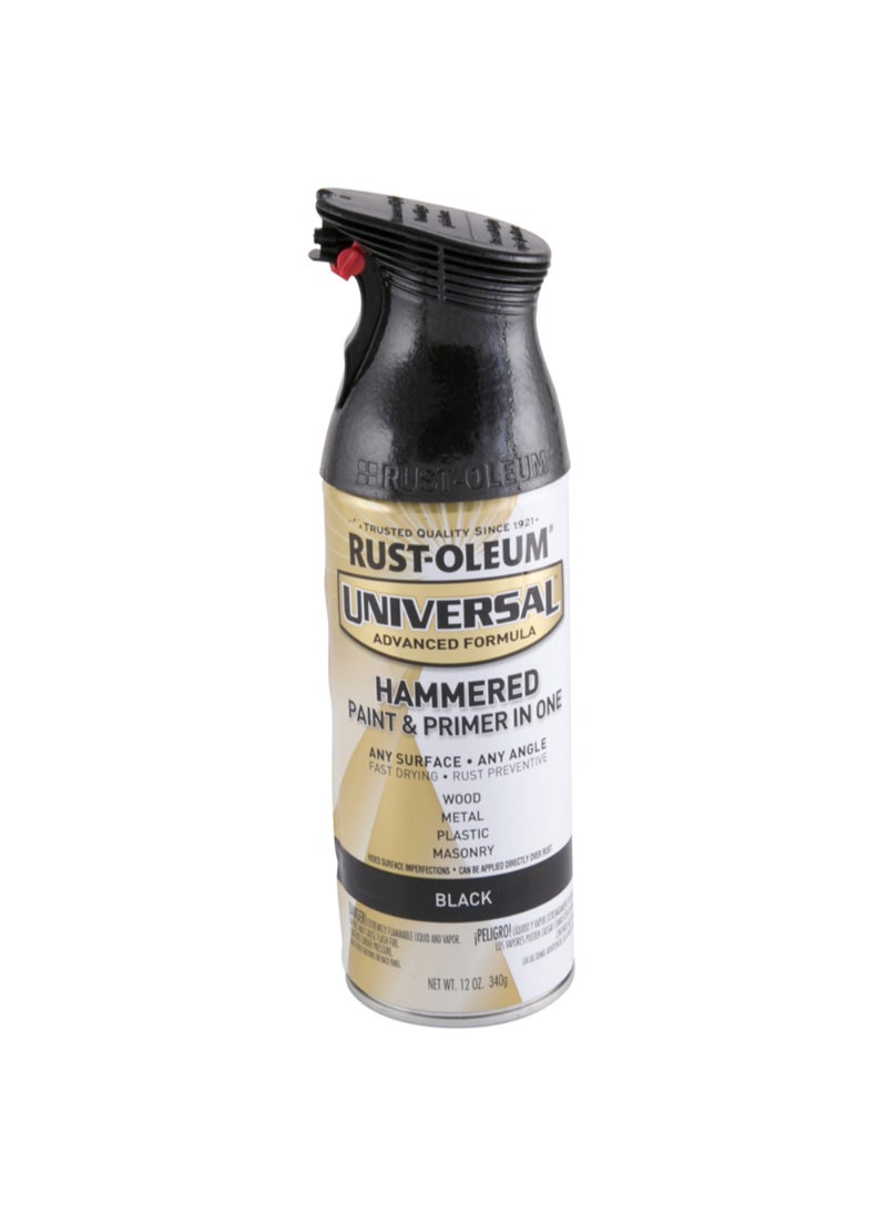 RUST-OLEUM Rustoleum Universal Hammer Spray Paint (354.8 ml, Black) 