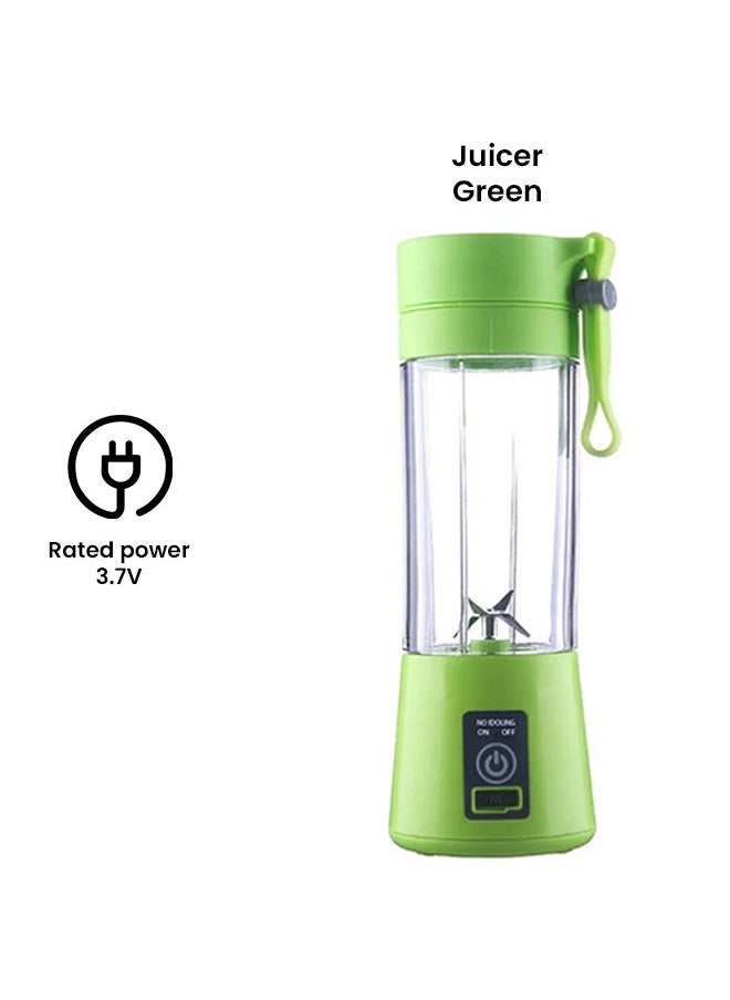 ELTRAZONE خلاط كهربائي محمول HM-03 وكوب عصير – 380 مل قابل للشحن عبر USB، 6 شفرات من الفولاذ المقاوم للصدأ، تشغيل بلمسة واحدة، مدمج وخفيف الوزن – مثالي للعصائر، والعصائر السموذي، واهتزازات البروتين – تصميم متعدد الألوان - Image 2