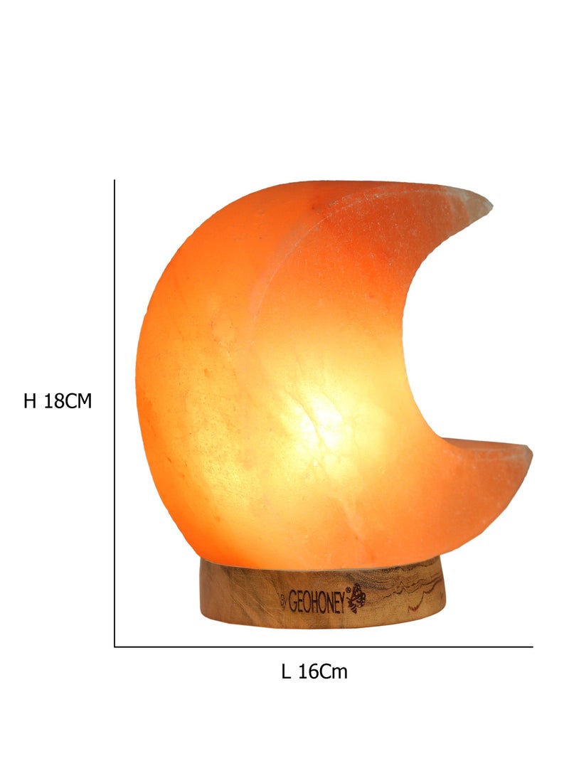 Geohoney - Himalayan Salt Lamp Half Moon - Image 3