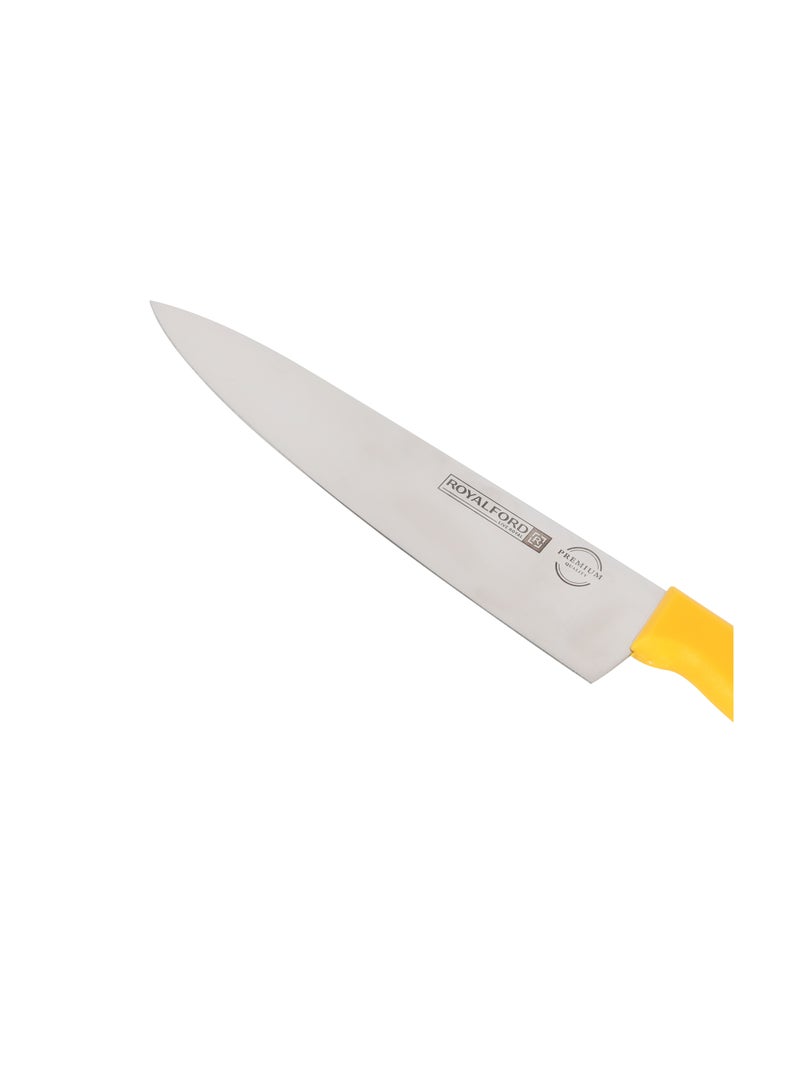 Royalford 10" Chef Knife- RF12557/ with Ultra-Sharp Stainless Steel Blades and Rust-Proof Body Assorted Colors - Image 3