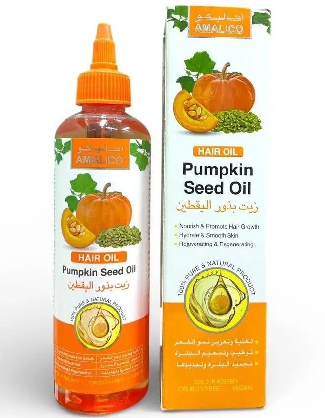 AMALICO Hair Oil Pumpkin Seed Oil 250ml - Image 3