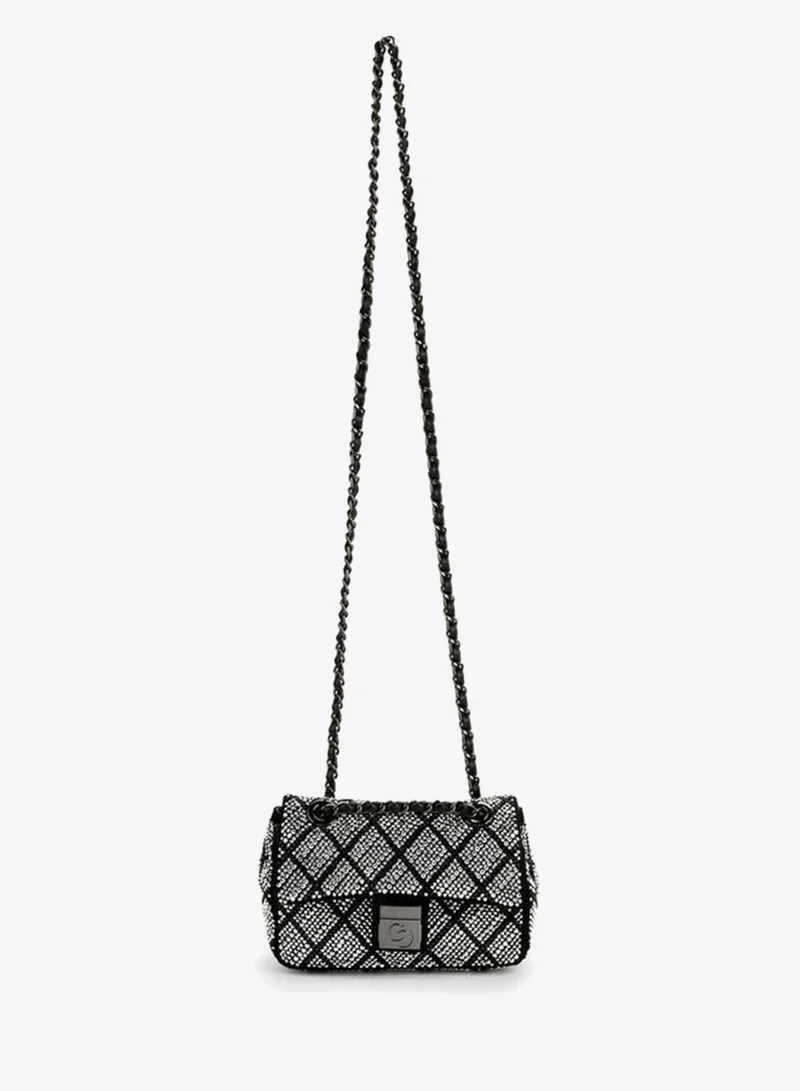 Celeste Embellished Crossbody Bag with Chain Strap