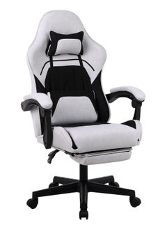 Chulovs Chulovs Gaming Chair, Computer Chair with Footrest and Lumbar Support, Height Adjustable Game Chair with 360°-Swivel Seat and Headrest and for Office  - Image 1