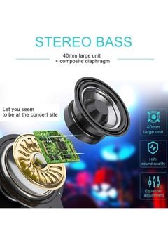 AMBERJACK Wireless Music BT Headphones for Gaming Over Ear Foldable Noise Protection Headset AKZ55 For Children Boy Girl Travel School Phone Pad Tablet PC  - Image 3