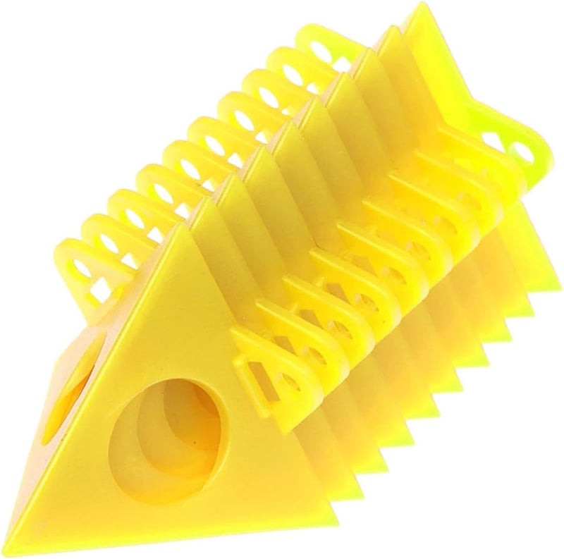 Painters Pyramids Non-Slip Portable Triangle Paint Pad Cabinet Doors Blinds Furniture Supplies for Woodworking Carpenter(Yellow,100pcs) - Image 1