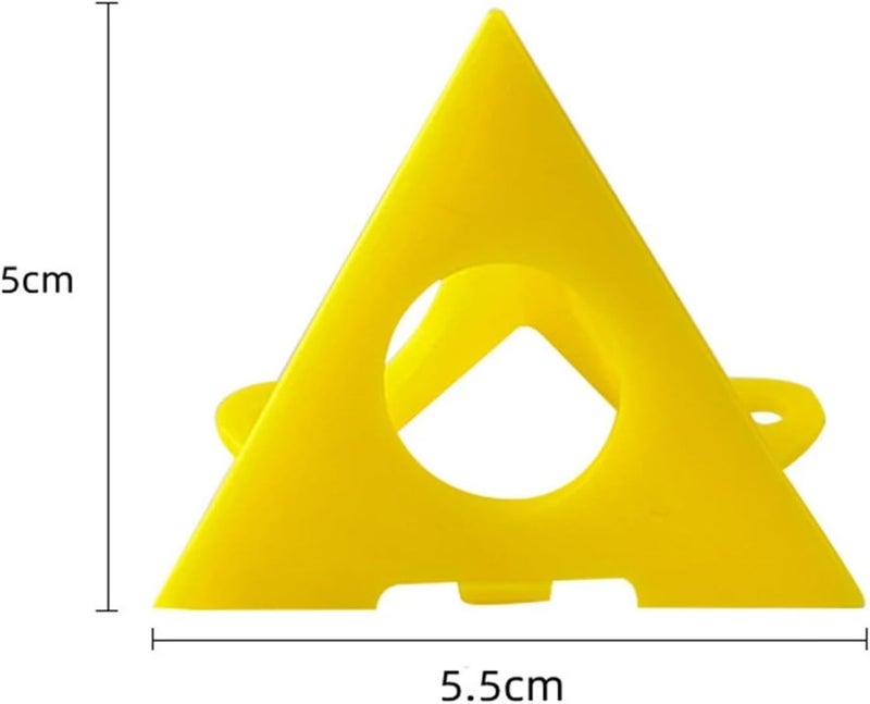 Painters Pyramids Non-Slip Portable Triangle Paint Pad Cabinet Doors Blinds Furniture Supplies for Woodworking Carpenter(Yellow,100pcs) - Image 5
